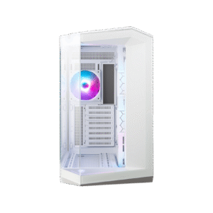 MSI MAG PANO 100R PZ  WHITE ATX  Mid Tower Tempered Glass Side Panel Pc Cabinet With Pre-installed ARGB Fans