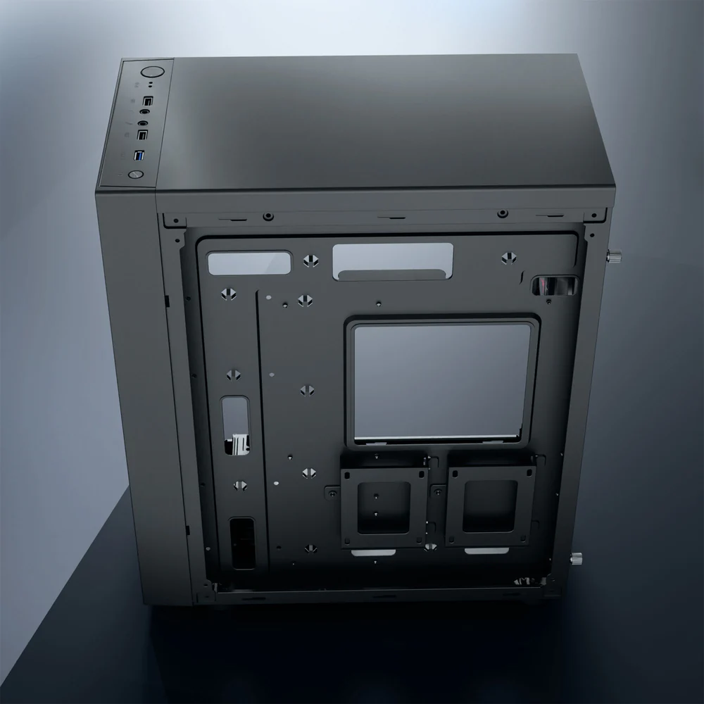 Dawg V 210 Black ATX Mid Tower Cabinet With Pre-Installed Fan - Image 9