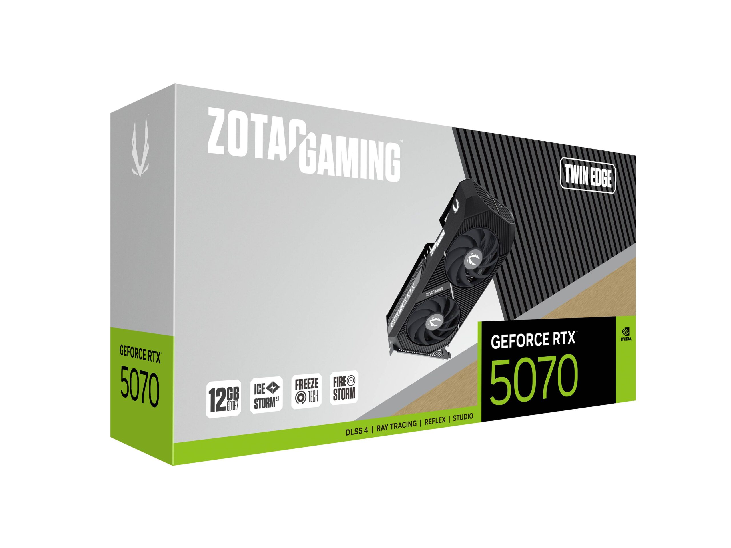 Zotac Gaming GeForce RTX 5070 Twin Edge 12GB GDDR7 192-Bit Gaming Graphics Card With Dual Fans ( ZT-B50700E-10P ) - Image 2