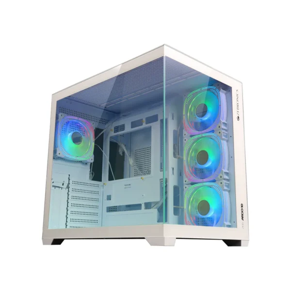 Zebronics Zeb Argo 10 White ATX Mini Tower Tempered Glass Side Panel ...