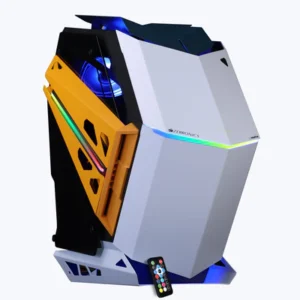 Zebronics Zeb Phantom ATX Mid Tower Dual Tempered Glass Side Panel RGB LED Bar Gaming Cabinet With Pre-Installed ARGB LED Fans