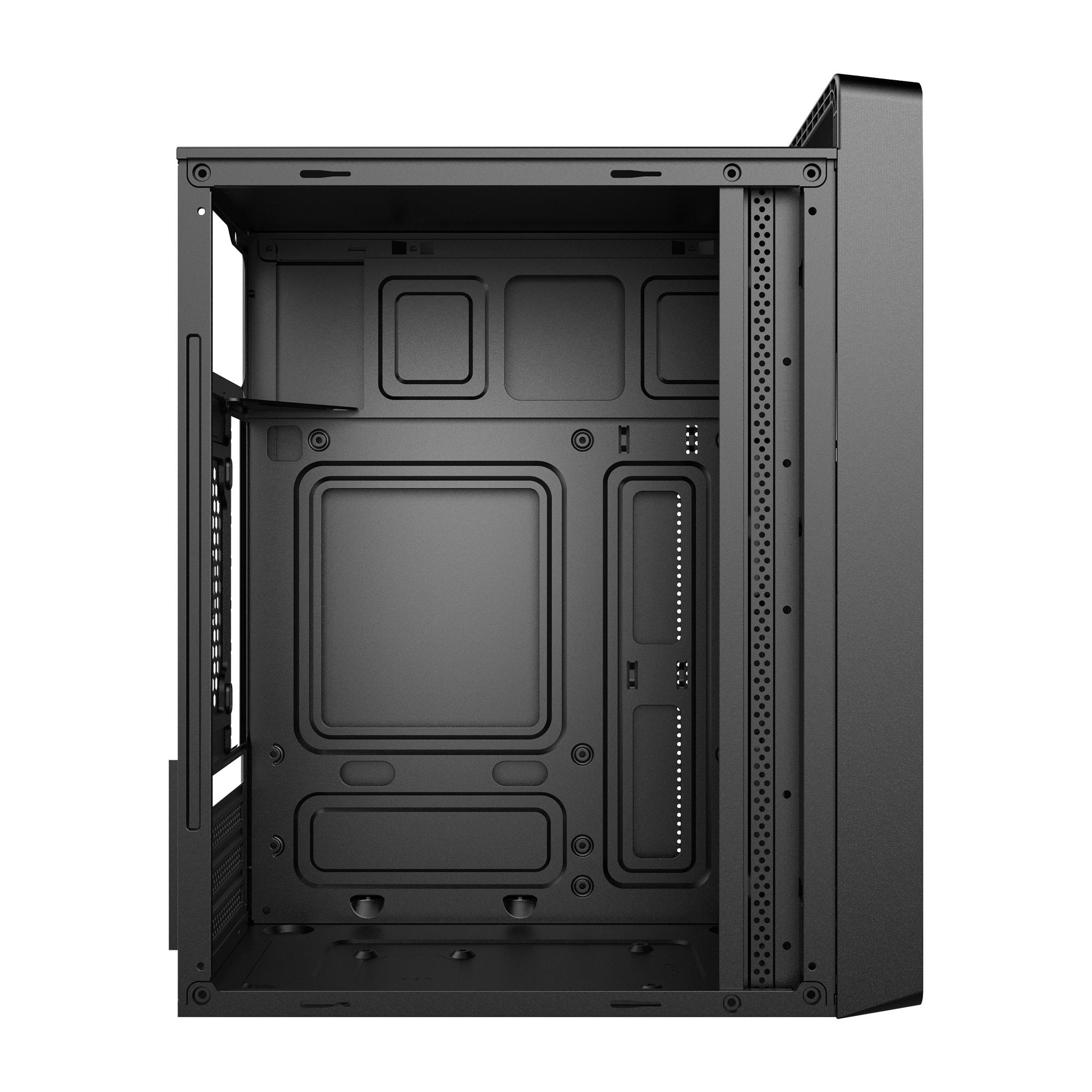 Ant Esports Si11 Black ATX Mid-Tower Cabinet With Pre-Installed Fans ( AESP0272 ) - Image 5
