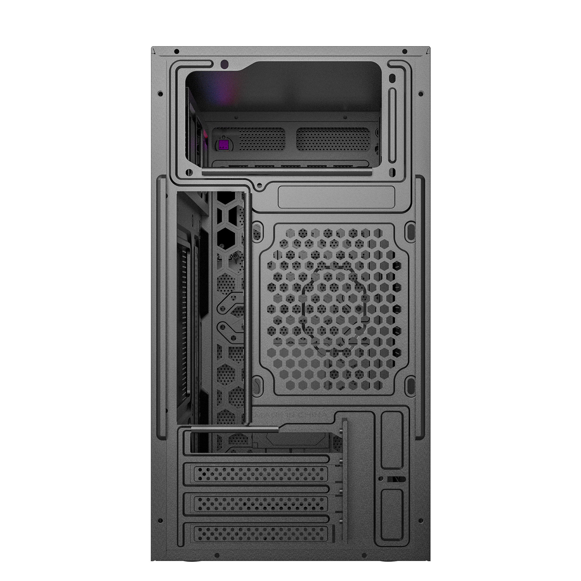 Ant Esports Si11 Black ATX Mid-Tower Cabinet With Pre-Installed Fans ( AESP0272 ) - Image 7