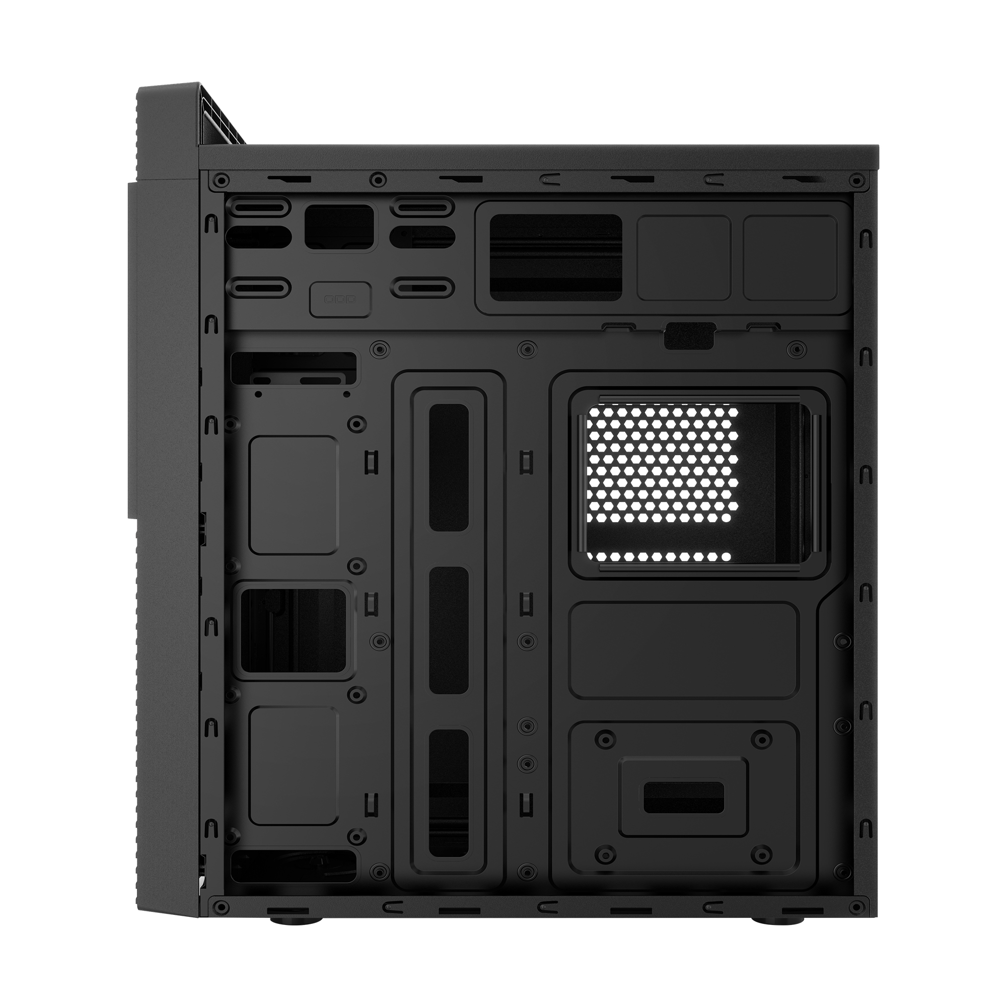 Ant Esports Si26 Black ATX Mid-Tower Cabinet With Pre-Installed Fans ( AESP0273 ) - Image 5