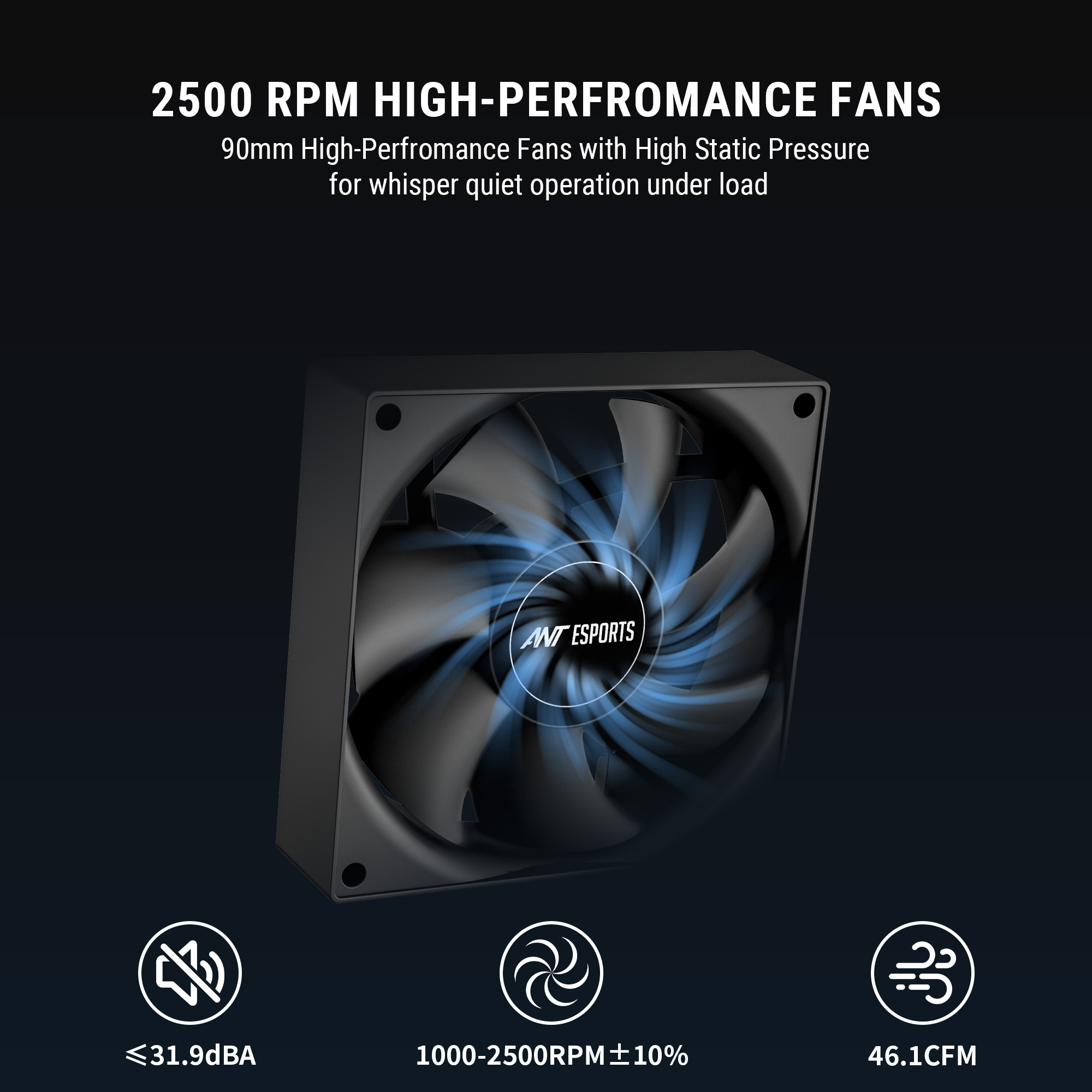 Ant Esports V4 Digital ARGB LGA1851 AM5 Black CPU Air Cooler ( AESP0380 ) - Image 8