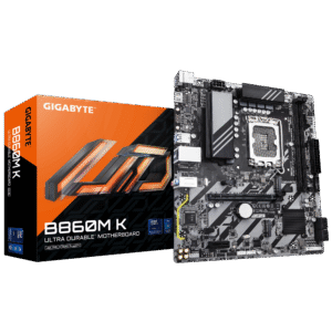 Gigabyte B860M K DDR5 Micro ATX Motherboard ( Intel LGA1851 socket, Support Intel Core Ultra Cpu, 2 x DDR5 RAM Slots, Max 128GB RAM )