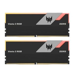 Acer Predator Vesta II RGB 32GB (16GB x 2) DDR5 6000MHz CL36 Black Desktop RAM ( BL.9BWWR.652 )
