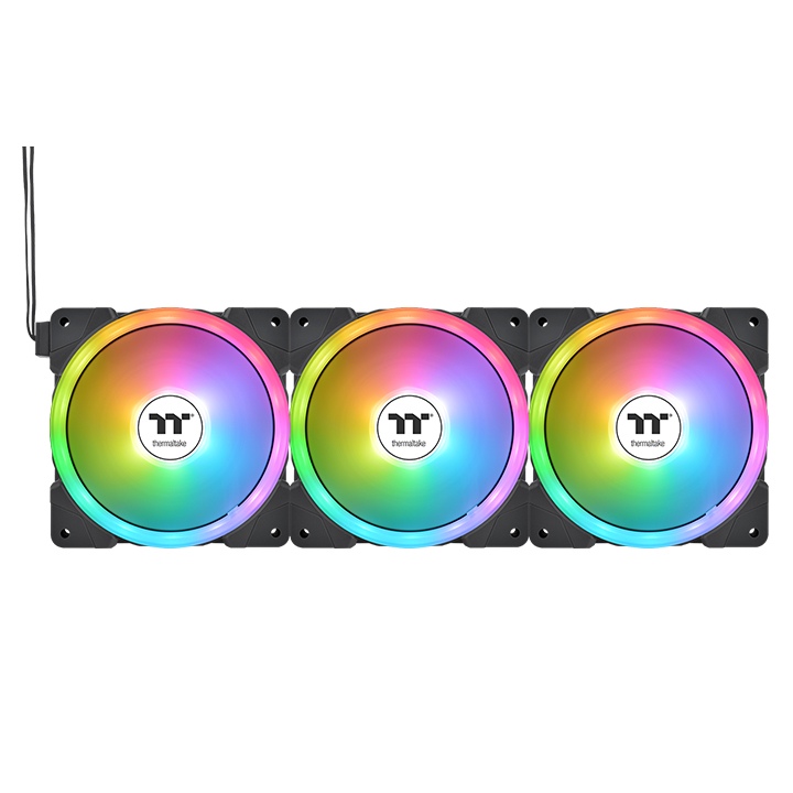 Thermaltake TT Premium Edition SWAFAN EX14 ARGB Sync 140mm Triple Pack PC Cooling Cabinet Fan ( CL-F168-PL14SW-A )