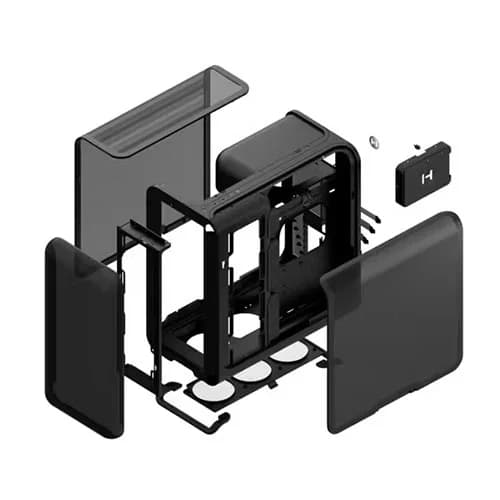 Hyte X50 Air E-ATX Mid-Tower Pitch Black Modern Performance Pc Cabinet ( CS-HYTE-X50A-BB ) - Image 7