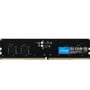 Crucial 32GB (32GBx1) DDR5 5600MHz CL46 UDIMM Black Desktop RAM ( CT32G56C46U5 )