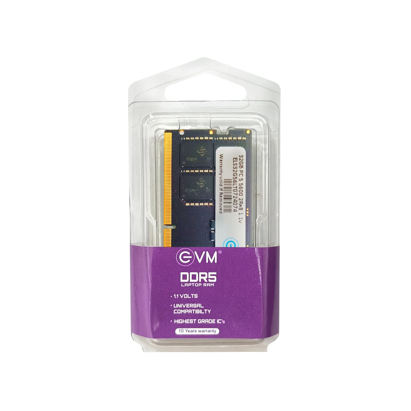 EVM 32GB DDR5 5600MHz CL19 Laptop RAM ( EVMT32G5600S86P ) - Image 4
