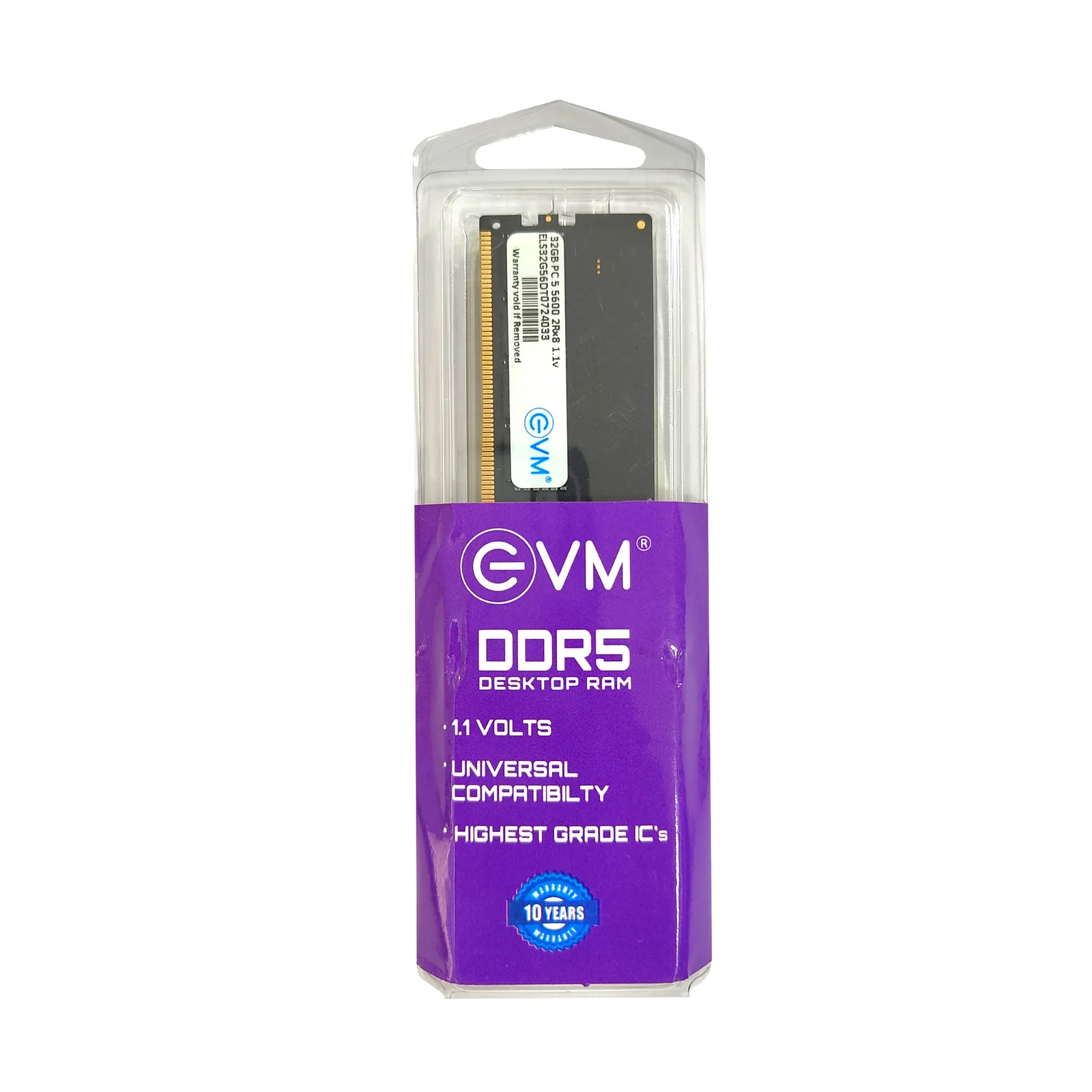 EVM 32GB DDR5 5600MHz CL19 Desktop RAM ( EVMT32G5600U88P ) - Image 6