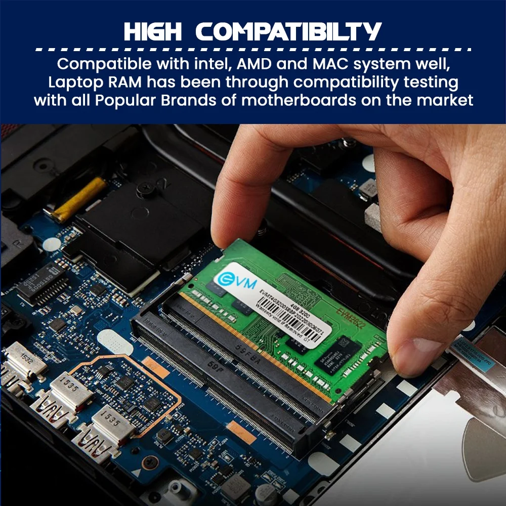 EVM 4GB DDR4 3200MHz CL15 Laptop Ram ( EVMT4G3200S88P ) - Image 5