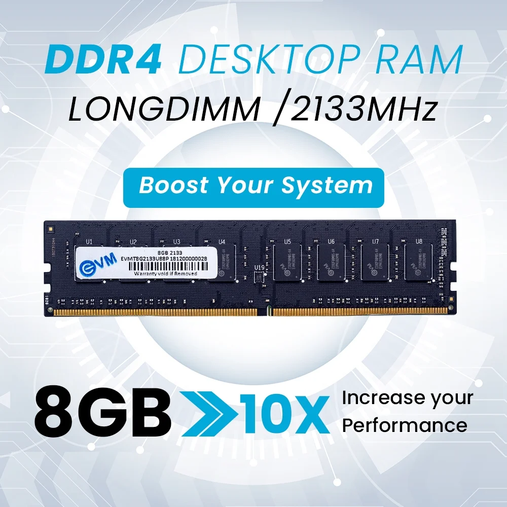 EVM 8GB DDR4 2133MHz CL11 Desktop RAM ( EVMT8G2133U88P ) - Image 2