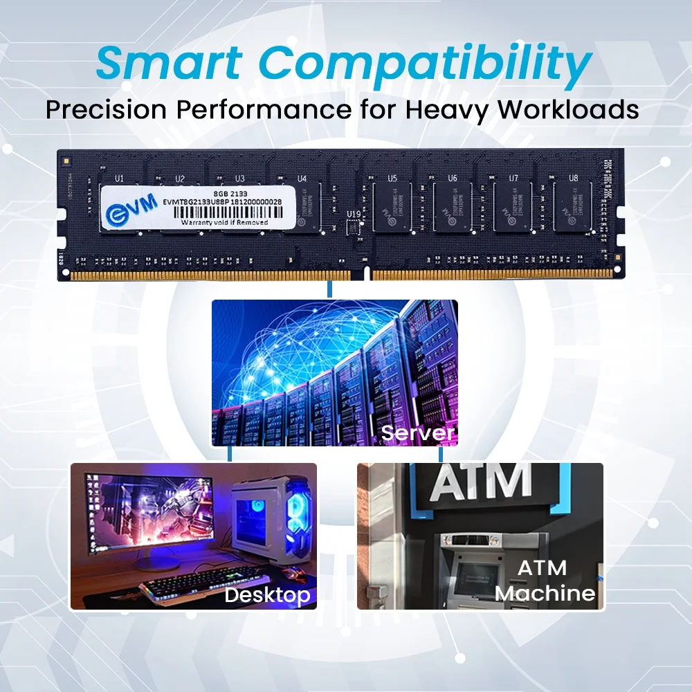 EVM 8GB DDR4 2133MHz CL11 Desktop RAM ( EVMT8G2133U88P ) - Image 5