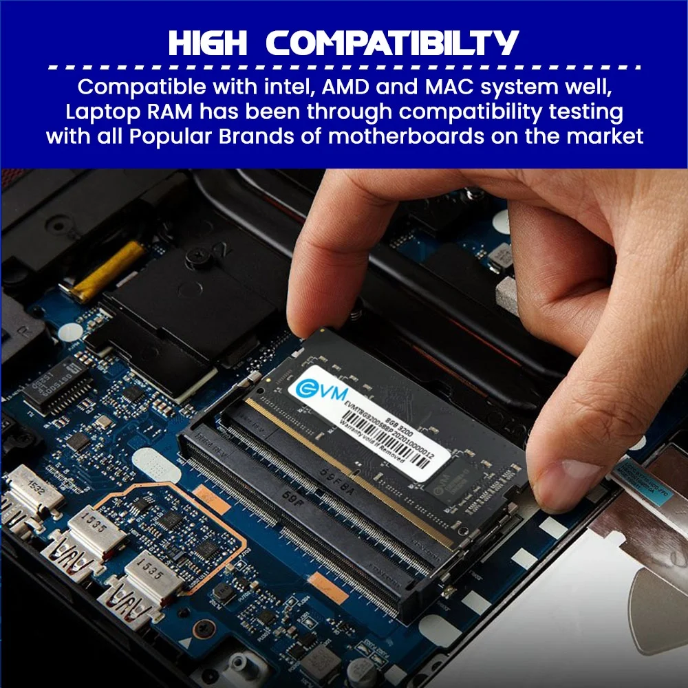 EVM 8GB DDR4 3200MHz CL11 Laptop Ram ( EVMT8G3200S88P ) - Image 5