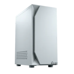 Dawg V 211 White ATX Mid Tower Cabinet With Pre-Installed Fan