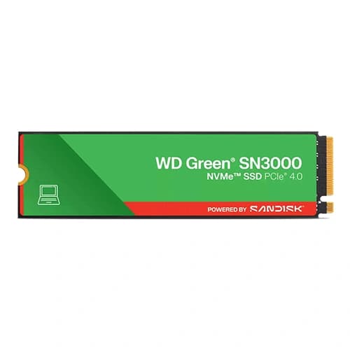 Western Digital WD Green SN3000 500GB M.2 NVMe PCIe Gen 4 Internal SSD ( WDS500G5G0E )