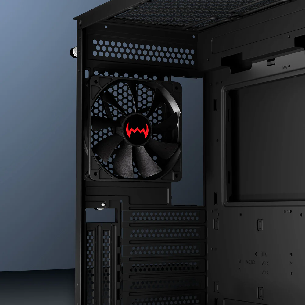 Dawg X 490 Black EATX Full Tower Cabinet With Pre-Installed Fan - Image 9