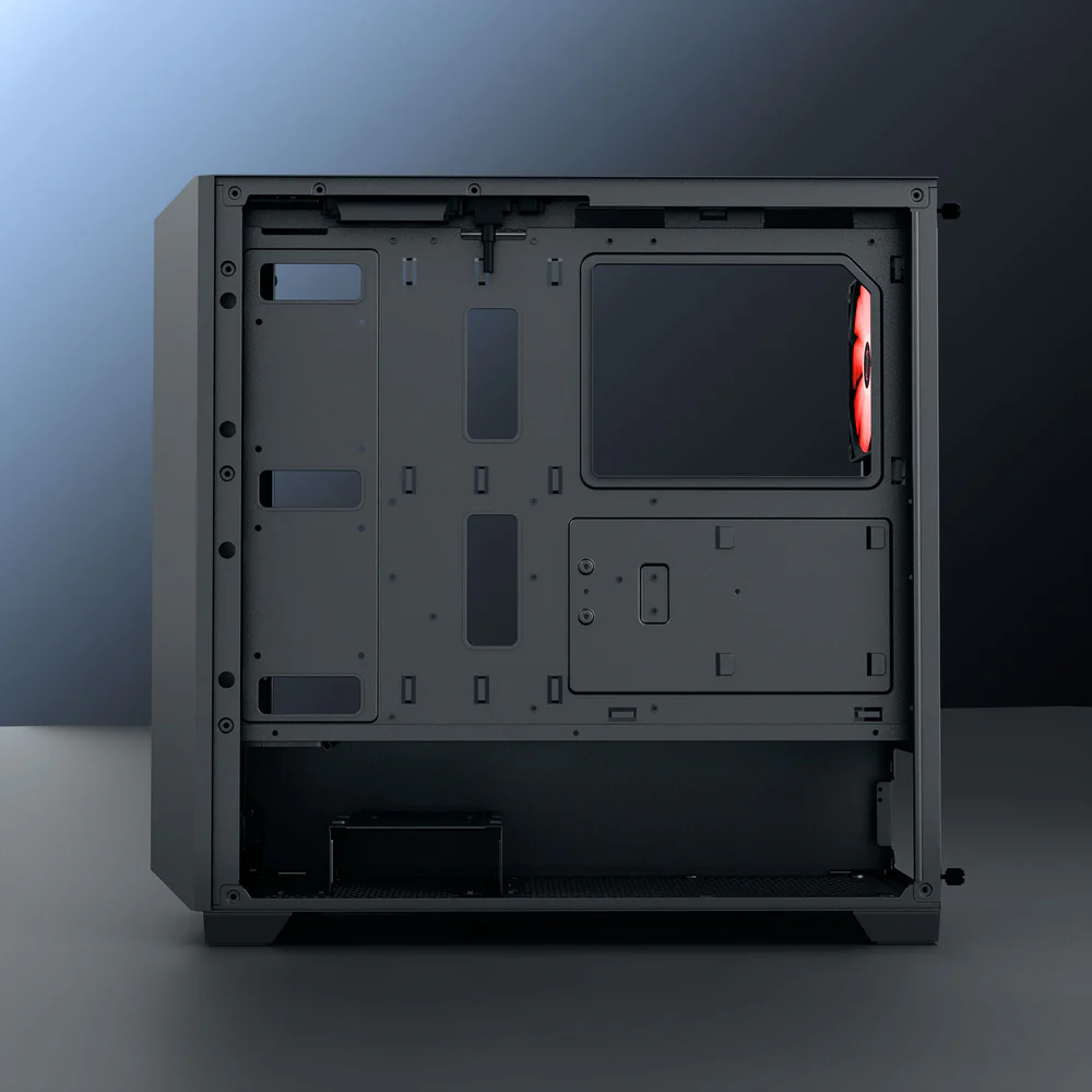 Dawg X 540 Black EATX Full Tower Tempered Glass Side Panel Cabinet With Pre-Installed Center Glow ARGB Fans - Image 6