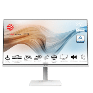 MSI Modern MD272XPW 27 Inch Flat IPS FHD 100Hz 1ms (MPRT) Adaptive-Sync Support Anti-glare Business Productivity Monitor With Built-in Speakers ( 9S6-3PB19H-210 )