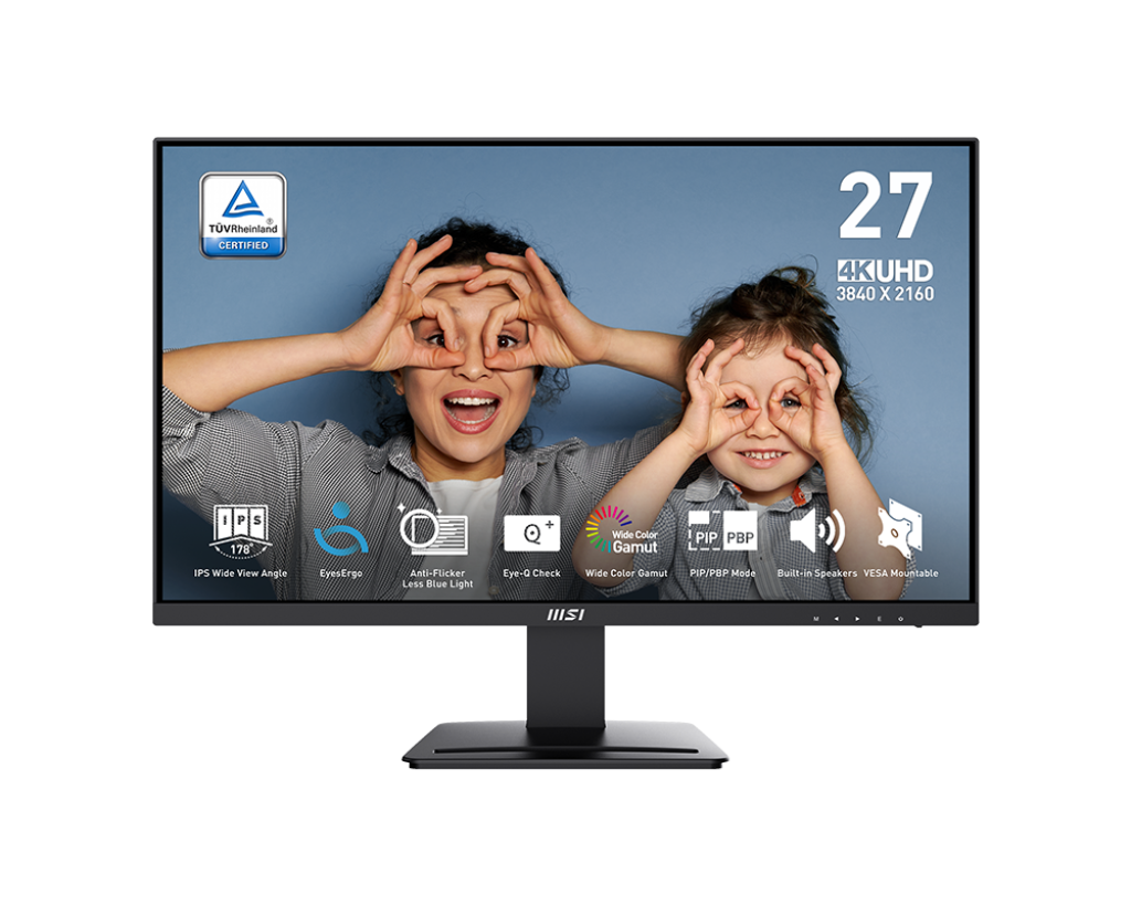 MSI PRO MP273U 27 Inch Flat IPS UHD 60Hz 4ms HDR Ready Adaptive-Sync Business Productivity Monitors ( 9S6-3PB4CH-236 )