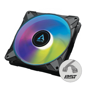Arctic P14 PWM PST A-RGB 140 mm PWM Single Pack Black Cabinet Fan With Cable Splitter ( ACFAN00239A )