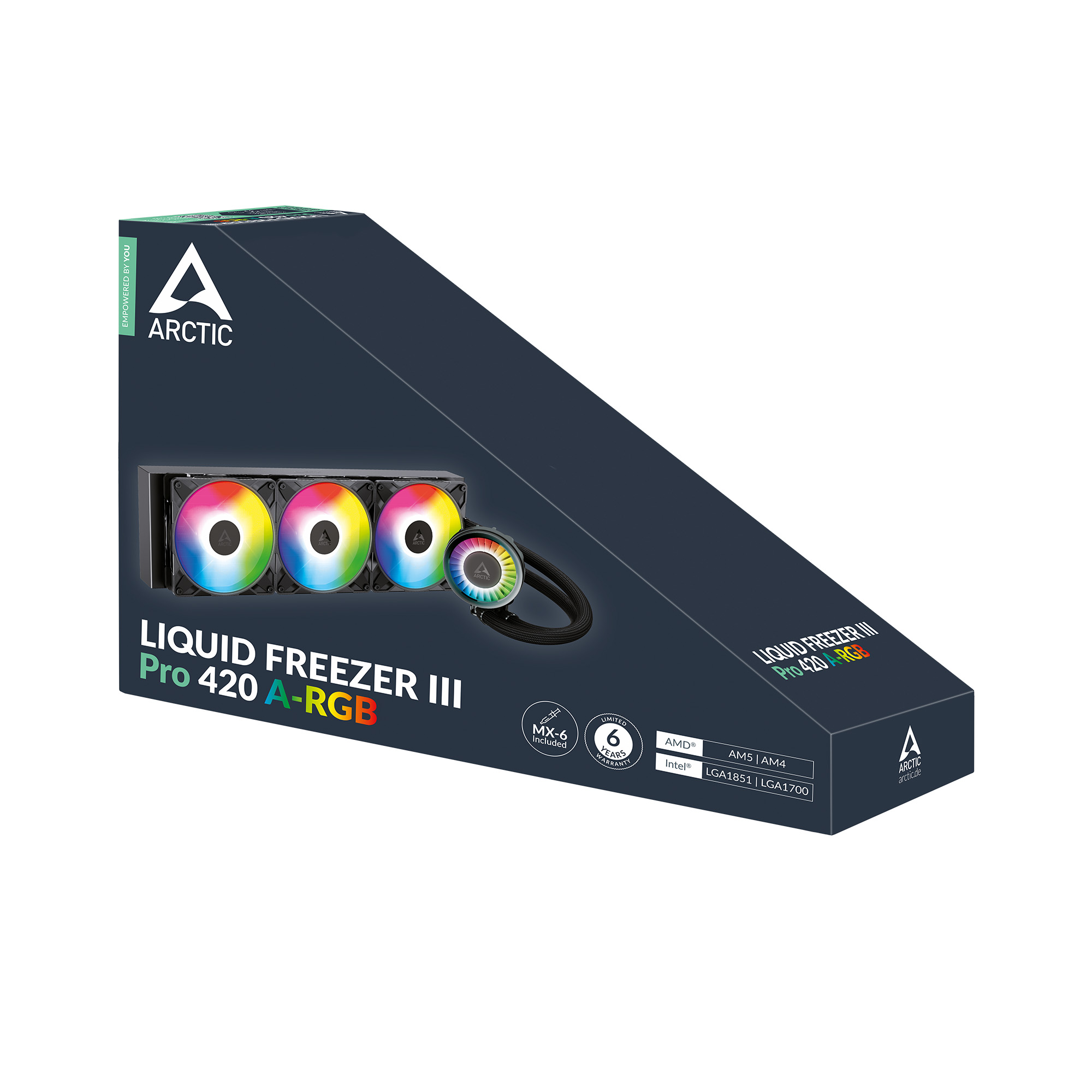 Arctic Liquid Freezer III Pro 420 A-RGB Multi Compatible All-in-One Black CPU Liquid Cooler ( ACFRE00185A ) - Image 6