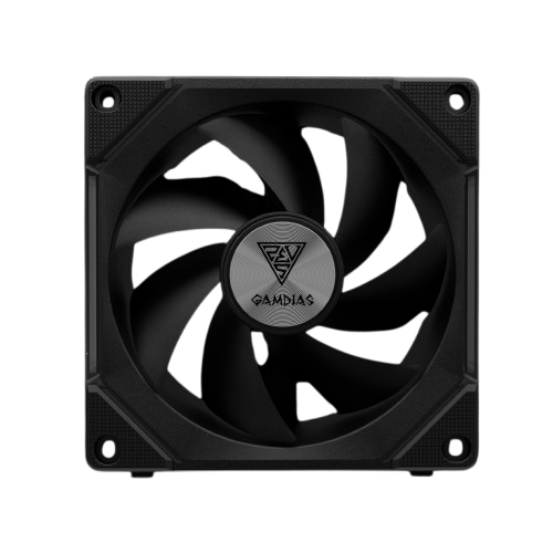 Gamdias AEOLUS P2-1203 120 mm Hydraulic Bearing 4Pin PWM Connector Triple Pack Black ARGB Cabinet Fan ( AEOLUS-P2-1203 ) - Image 2