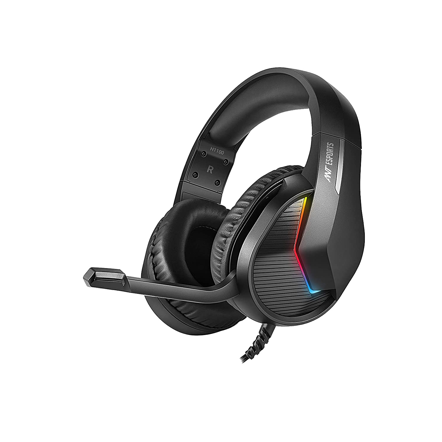 Ant Esports H1100 Pro Wired RGB 50mm Drivers Black Gaming Headphone ( AEPP0022 )