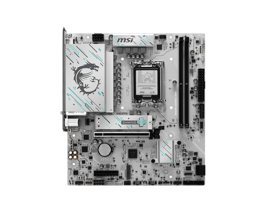 MSI B860M GAMING WIFI mATX Motherboard ( Intel Socket LGA 1851, Supports Intel Core Ultra Processors (Series 2) Desktop Cpu, 2x DDR5 RAM Slots, Max 128GB RAM ) - Image 2