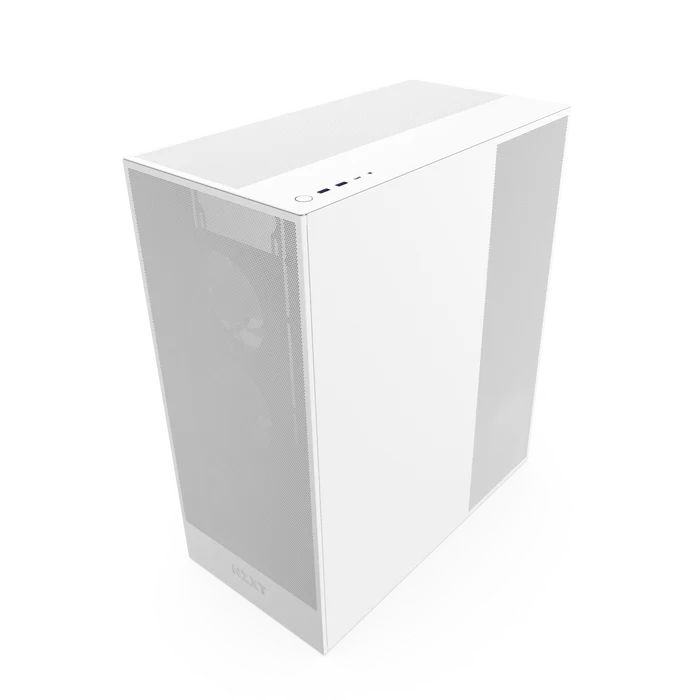 NZXT H7 Flow RGB White E-ATX Mid-Tower Ultra-Clear Tempered Glass Airflow PC Case With Pre-installed RGB Fans ( CM-H72FW-R1 ) - Image 4