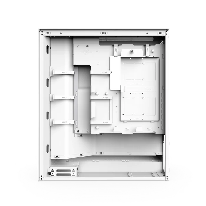 NZXT H7 Flow RGB White E-ATX Mid-Tower Ultra-Clear Tempered Glass Airflow PC Case With Pre-installed RGB Fans ( CM-H72FW-R1 ) - Image 6