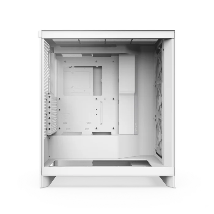 NZXT H7 Flow RGB White E-ATX Mid-Tower Ultra-Clear Tempered Glass Airflow PC Case With Pre-installed RGB Fans ( CM-H72FW-R1 ) - Image 2