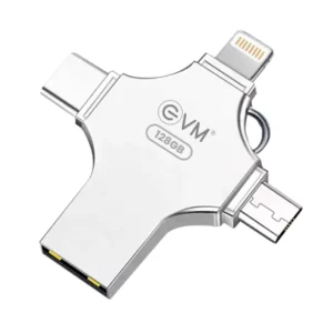 EVM Enstore 128GB 4 In 1 OTG Pendrive ( EVM4D/128G )