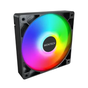 Montech GF120 ARGB PWM Single Pack 120mm PWM 4Pin & ARGB 5V3Pin Cabinet Fan