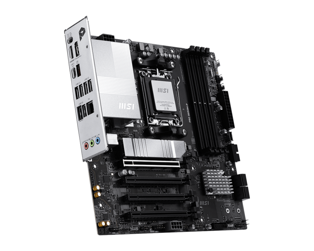 MSI PRO B850M-P mATX Motherboard ( AMD Socket AM5, Supports AMD Ryzen 9000, 8000, 7000 Series Desktop Cpu, 4x DDR5 RAM Slots, Max 256GB RAM ) - Image 4