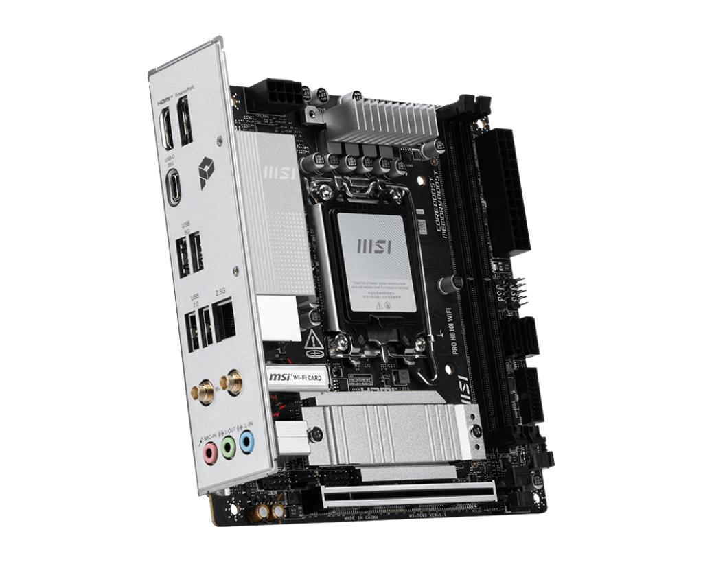 MSI PRO H810I WIFI Mini-ITX Motherboard ( Intel Socket LGA 1851, Supports Intel Core Ultra Processors (Series 2) Desktop Cpu, 2x DDR5 RAM Slots, Max 128GB RAM ) - Image 4
