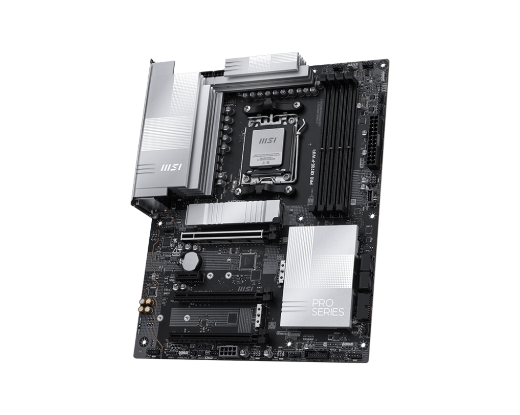 MSI PRO X870E-P WIFI ATX Motherboard ( AMD Socket AM5, Supports AMD Ryzen 9000, 8000, 7000 Series Desktop Cpu, 4x DDR5 RAM Slots, Max 256GB RAM ) - Image 3