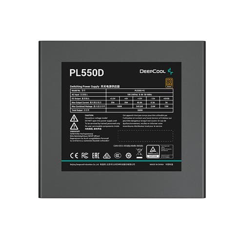 Deepcool PL550D 550W 80 PLUS Bronze Black Power Supply Unit ( R-PL550D-FC0B-IN-V2 ) - Image 3