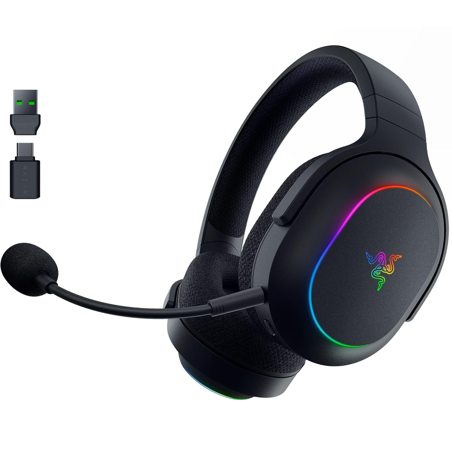 Razer Barracuda X Chroma RGB Wireless Gaming Headset Multi-Platform Gaming Headset With 6 Zone Chroma RGB Lighting ( RZ04-05220100-R3M1 )