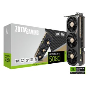 Zotac Gaming GeForce RTX 5080 Solid Core 16GB GDDR7 256-bit Gaming Graphics Card With Triple Fans ( ZT-B50800D2-10P )