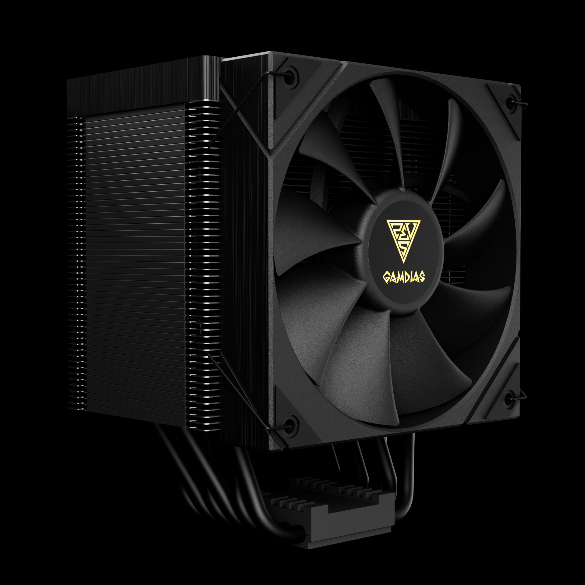 Gamdias BOREAS M2-61L 120mm Extreme Cooling Black CPU Air Cooler With Dynamic LCD Display - Image 2