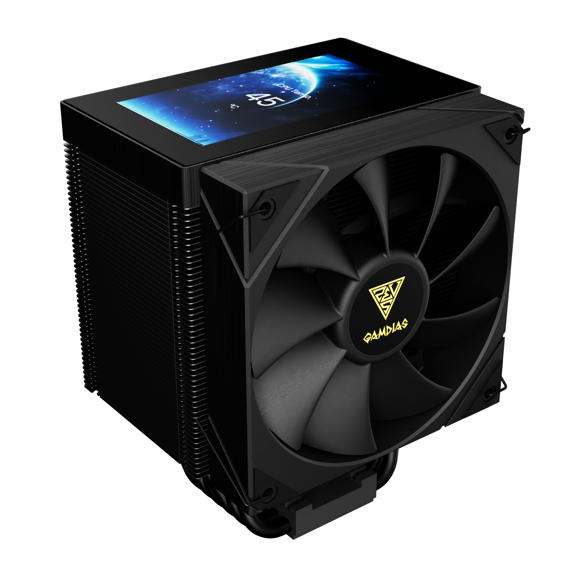 Gamdias BOREAS M2-61L 120mm Extreme Cooling Black CPU Air Cooler With Dynamic LCD Display