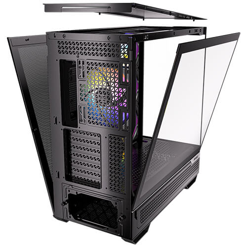 Antec C7 ARGB Black E-ATX Mid Tower 270° View Tempered Glass Side Panel Pc Cabinet With Pre-Installed ARGB PWM Fans - Image 12