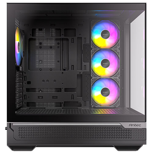 Antec C7 ARGB Black E-ATX Mid Tower 270° View Tempered Glass Side Panel Pc Cabinet With Pre-Installed ARGB PWM Fans - Image 6