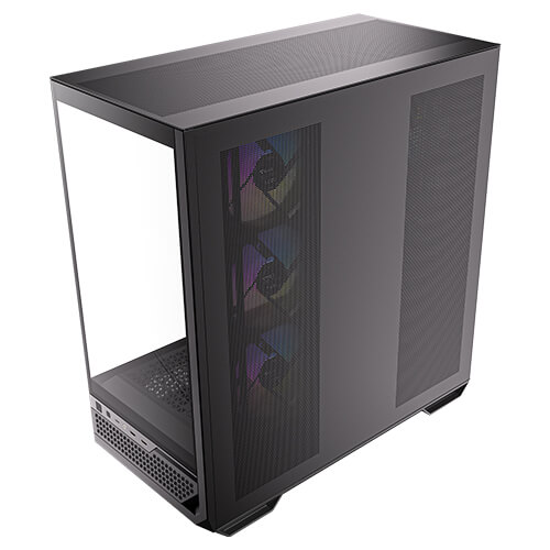 Antec C7 ARGB Black E-ATX Mid Tower 270° View Tempered Glass Side Panel Pc Cabinet With Pre-Installed ARGB PWM Fans - Image 9