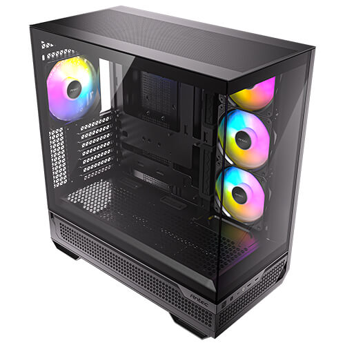 Antec C7 ARGB Black E-ATX Mid Tower 270° View Tempered Glass Side Panel Pc Cabinet With Pre-Installed ARGB PWM Fans - Image 10