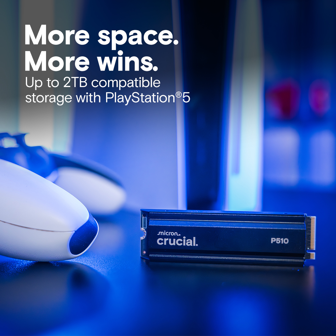 Crucial P510 2TB NVMe 2280 M.2 PCIe Gen5 Internal SSD With Heatsink ( CT2000P510SSD5 ) - Image 7