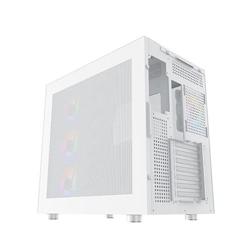 Xigmatek AQUA Ultra Arctic White E-ATX Mid Tower Crystal Clear 3 Tempered Glass Design ARGB Pc Cabinet - Image 5